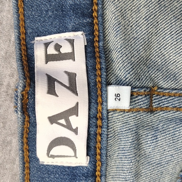 Denim Blue Distressed Women Shorts DAZE FRAYED - Picture 4 of 15